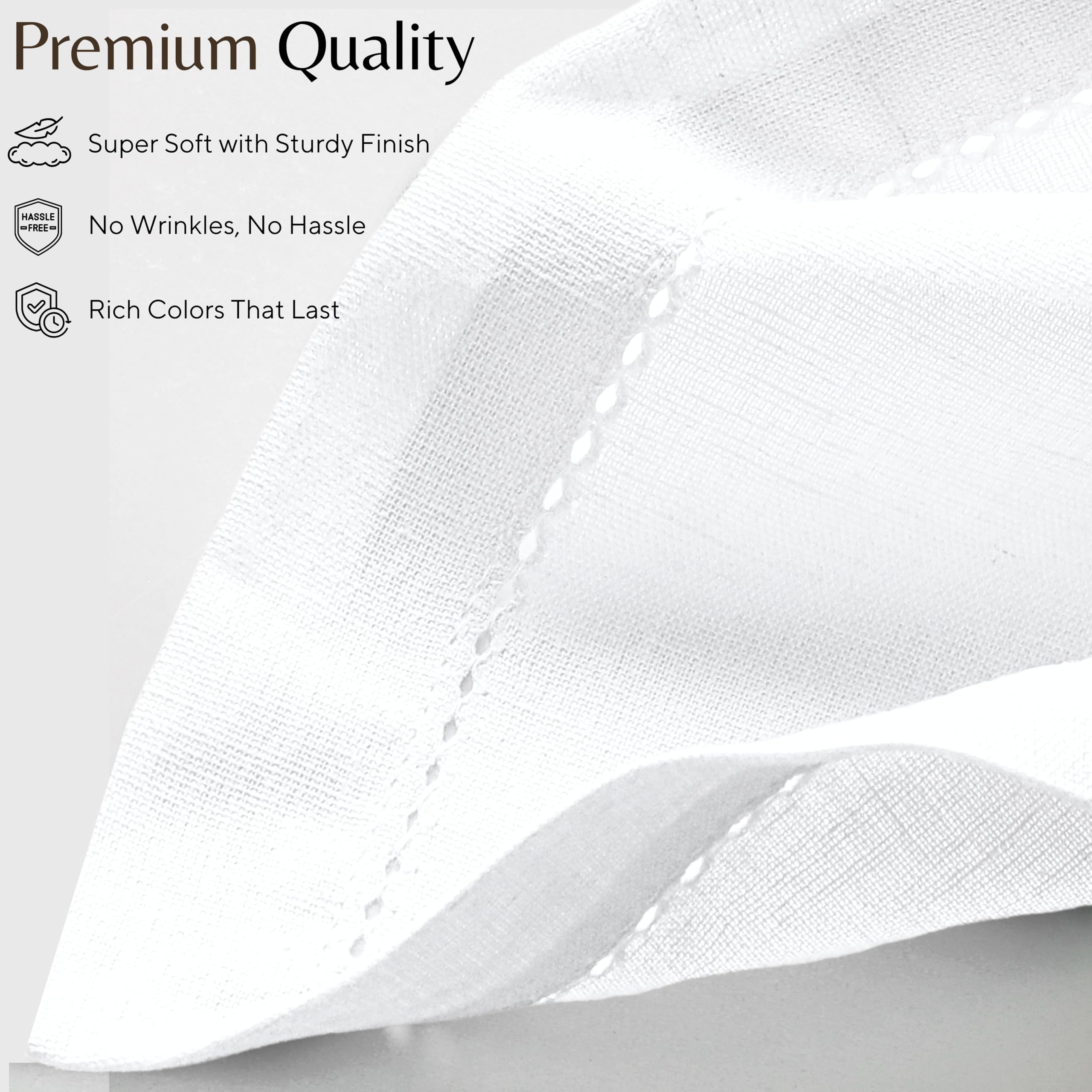 Ramanta Home machine washable napkins for easy post-meal cleanup.