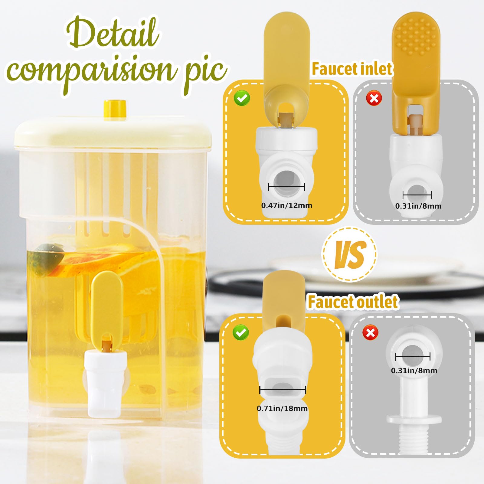RAMFIYN fridge-dispenser easy-pour enables quick serving from the fridge.
