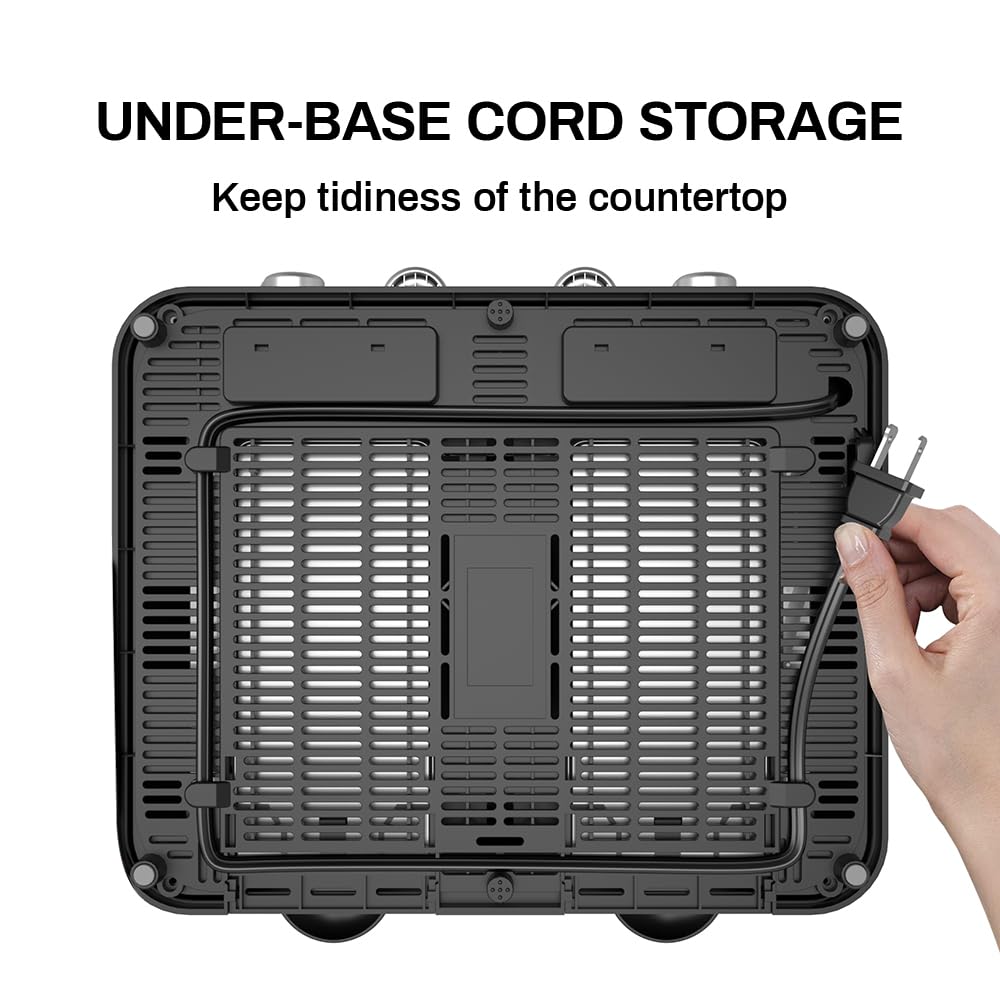 RAMJOY Toaster non-slip base stays steady during toasting