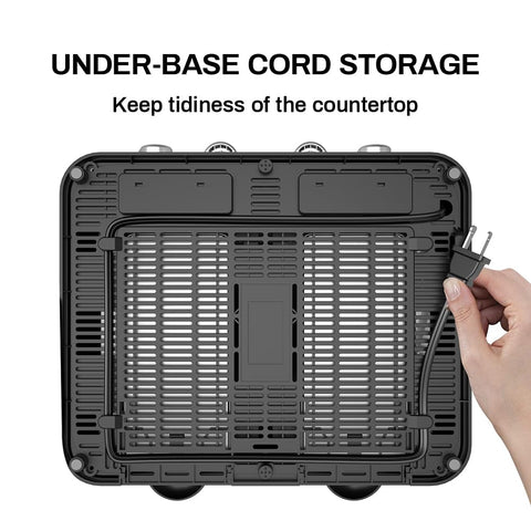 RAMJOY Toaster non-slip base stays steady during toasting