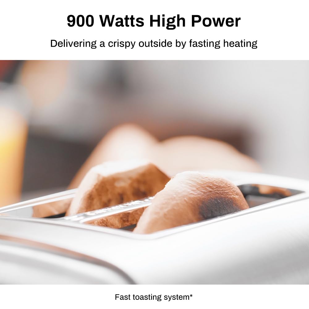 RAMJOY removable crumb tray for easy cleanup after breakfast