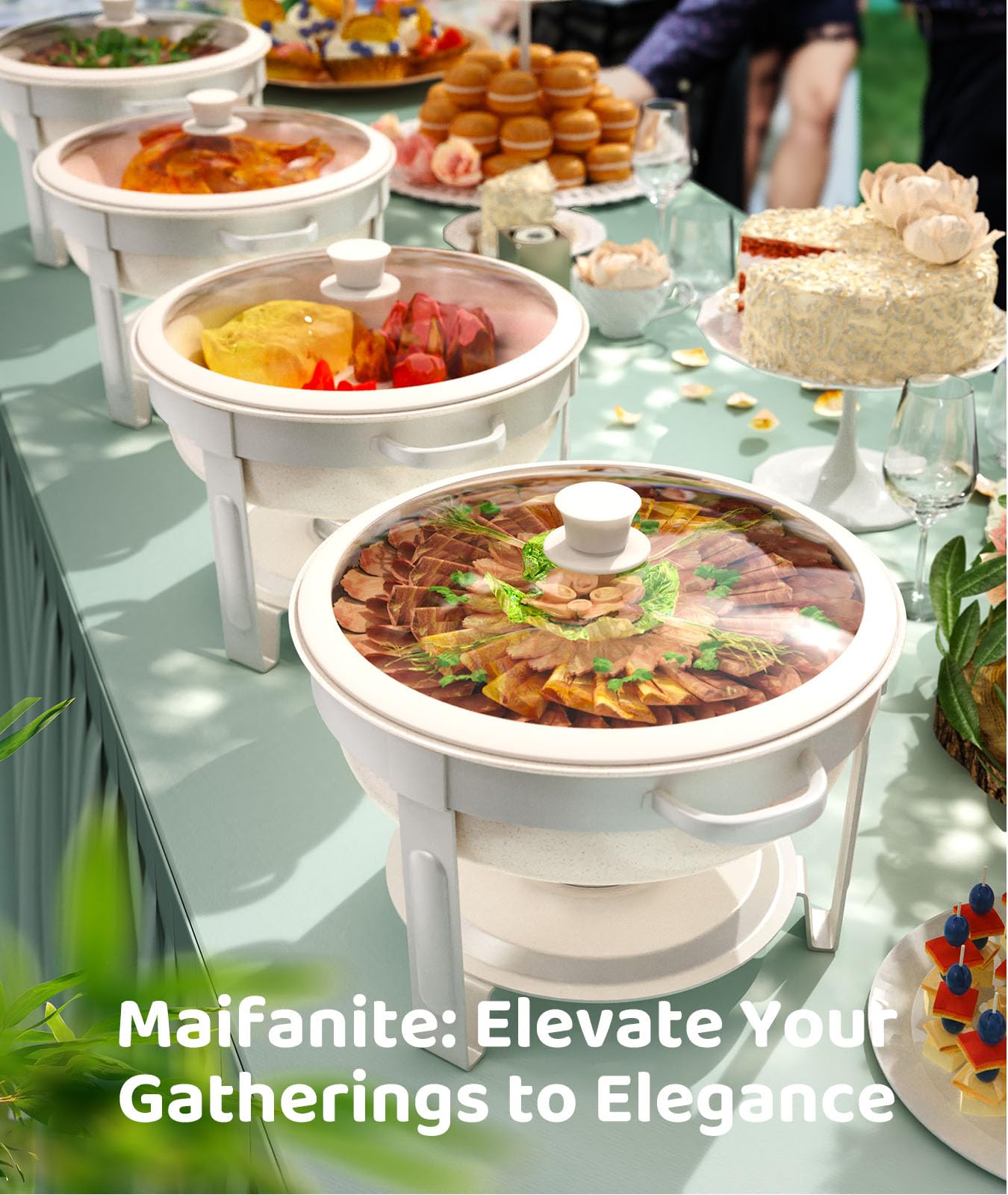 RAMVIC four-pack buffet set during assembly highlights quick setup