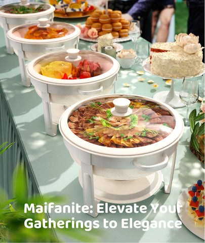 RAMVIC four-pack buffet set during assembly highlights quick setup