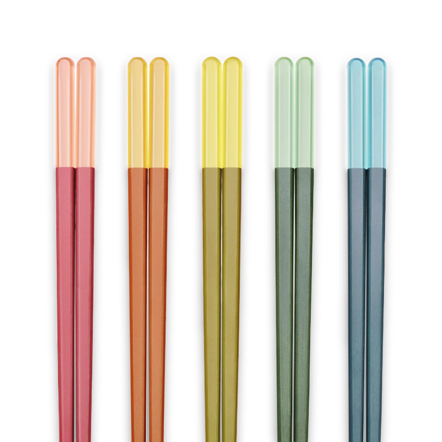 Random Mood chopsticks Ice Fog with square end and non-slip tips for steady meals