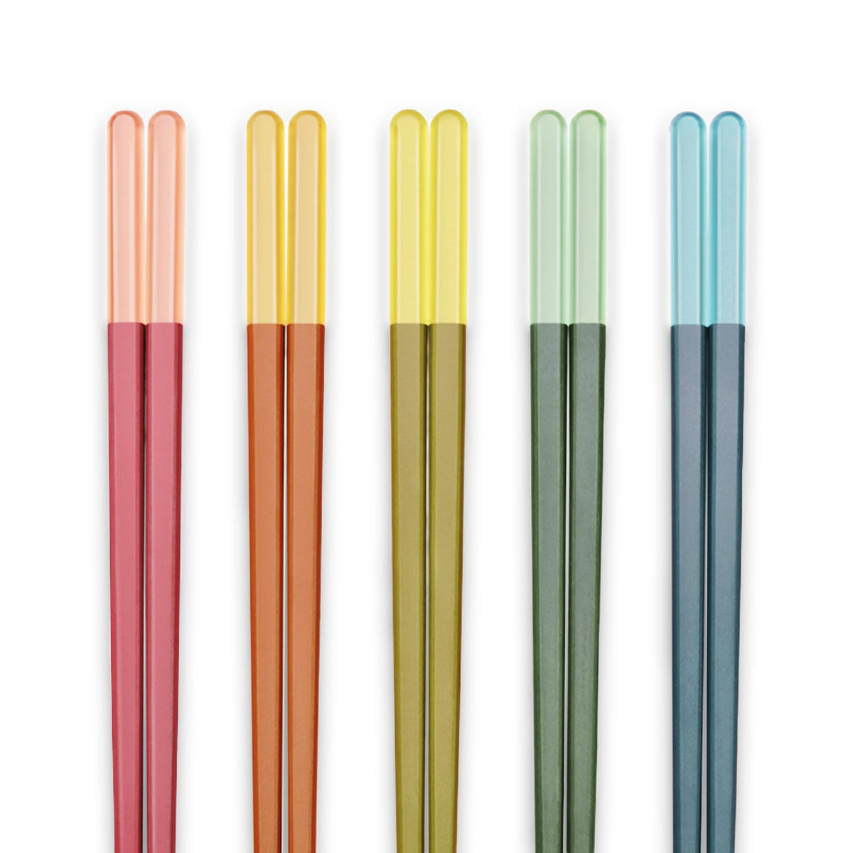 Random Mood chopsticks Ice Fog with square end and non-slip tips for steady meals