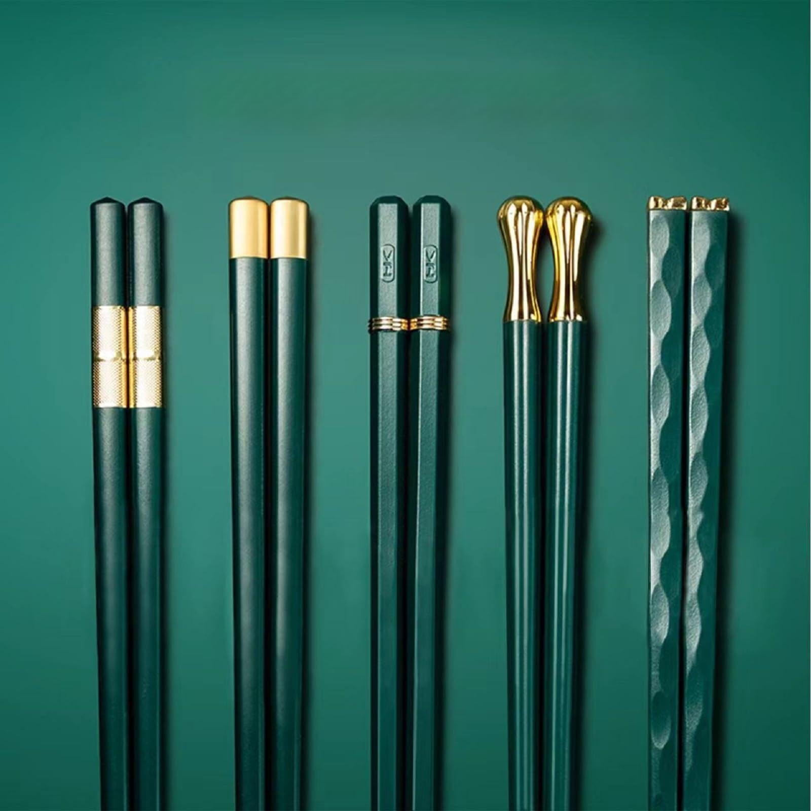 Random Mood square-end chopsticks with non-slip tips for secure meals