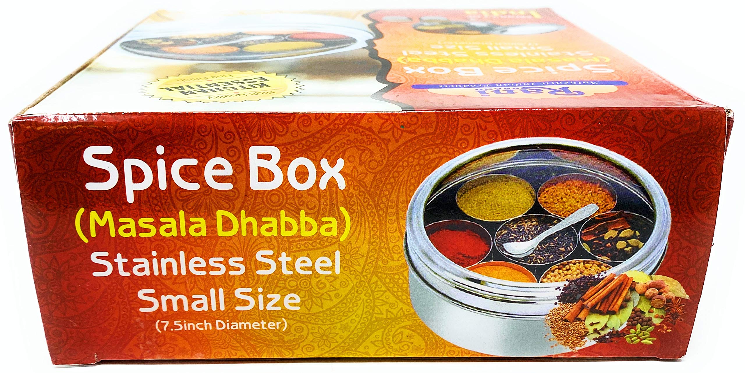 Spice box on a kitchen counter showing tidy spice organization