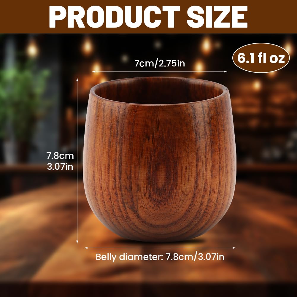 Ranjaner jujube wood glass held in hand highlights craftsmanship and warmth.