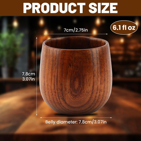 Ranjaner jujube wood glass held in hand highlights craftsmanship and warmth.