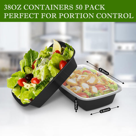 RANLITTLE stackable takeout containers save space in the kitchen.