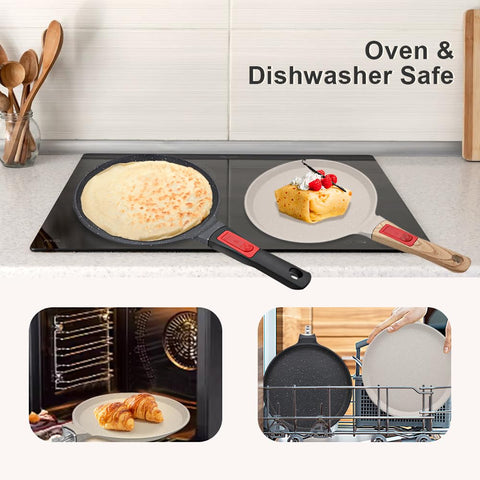 RANX INGST oven-safe crepe pan without handle for multitasking.