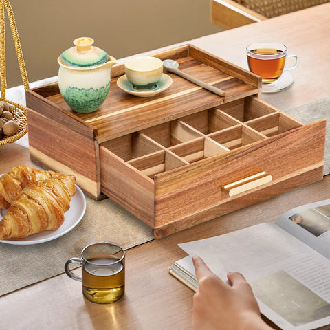RANXFLOAT elegant gift-ready tea storage box for tea lovers