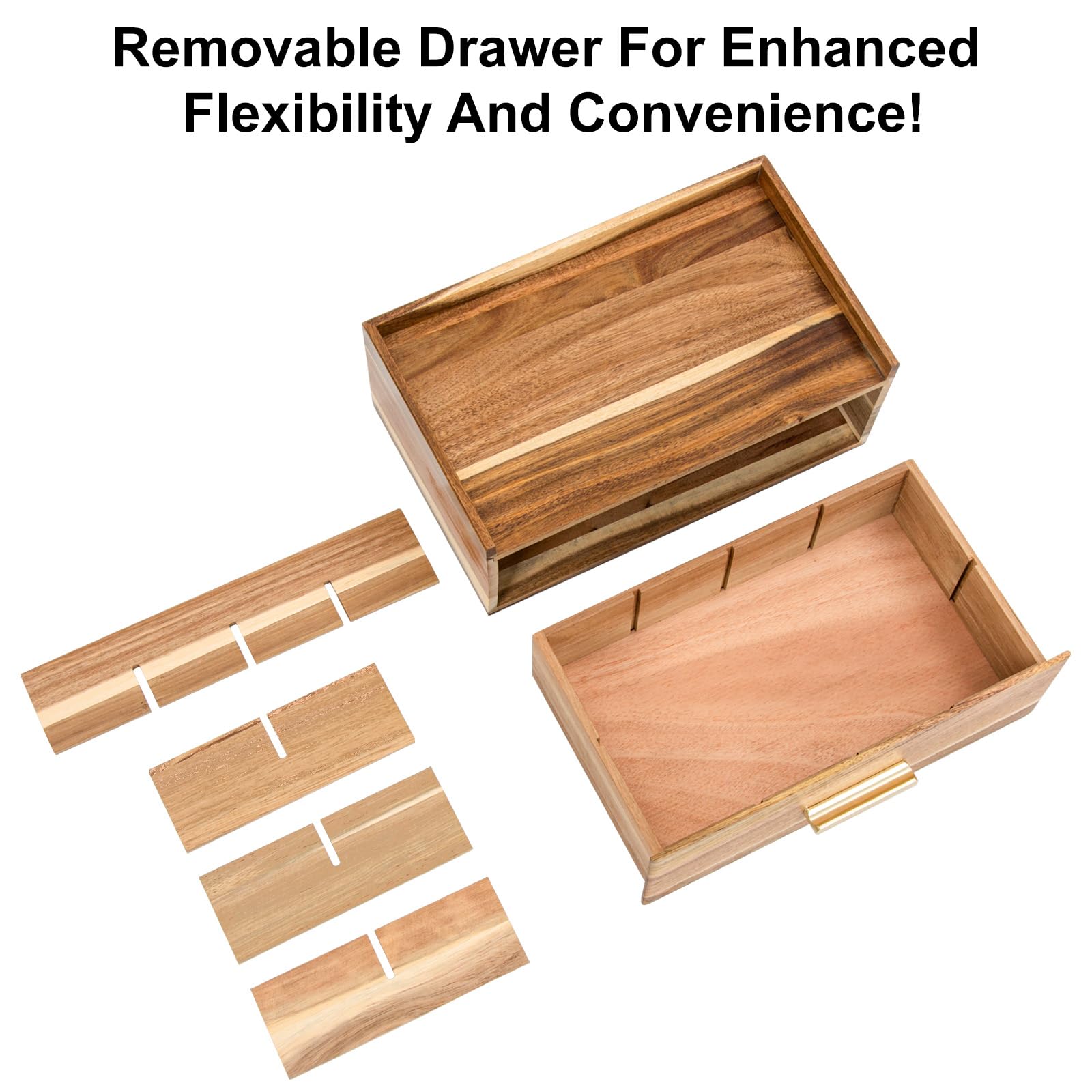 RANXFLOAT warm acacia wood finish enhances kitchen counter aesthetic