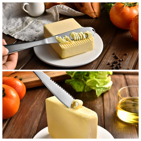 RASRIA butter spreader knife slices tomatoes and ham with ease.