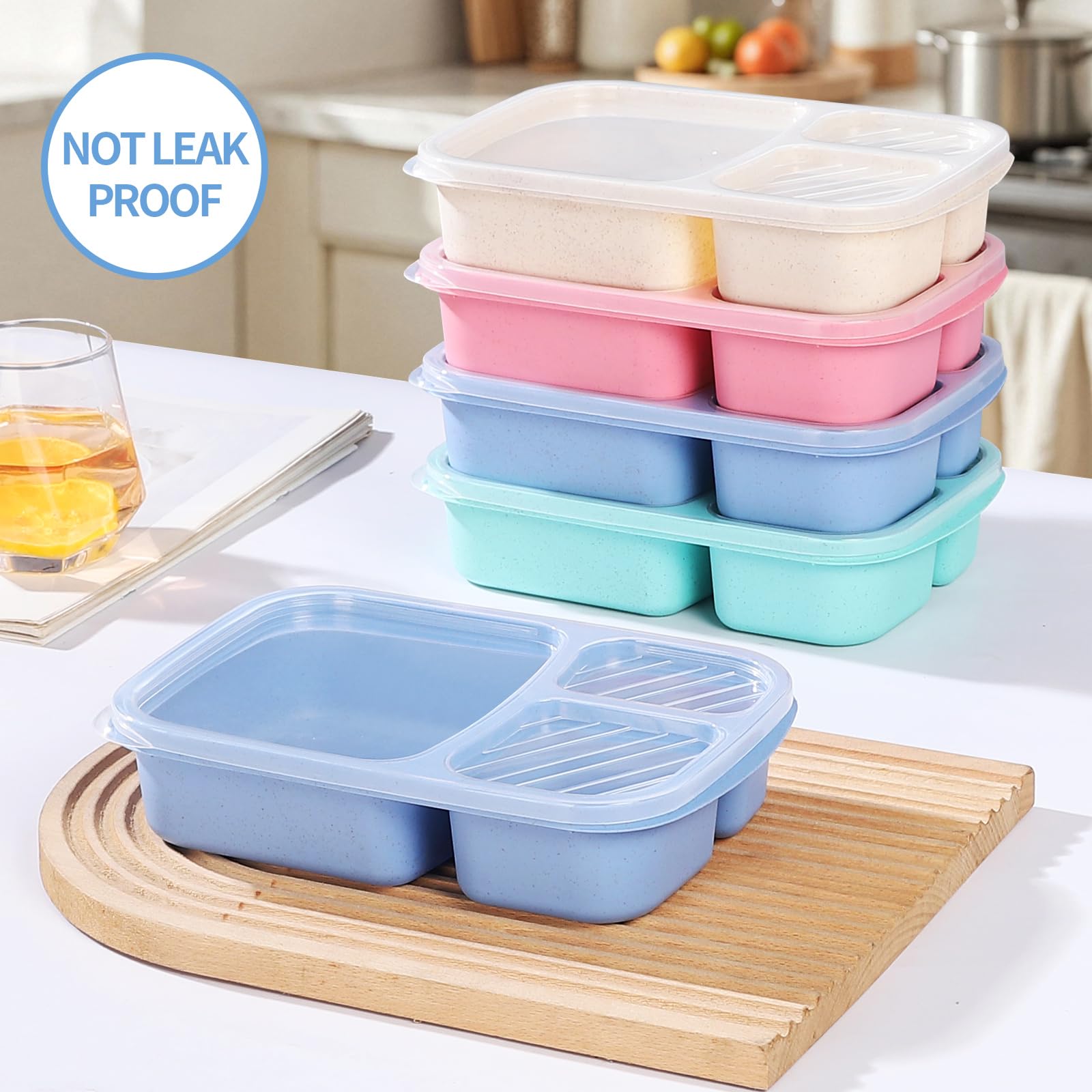 RASUSS bento box with three compartments for organized meals