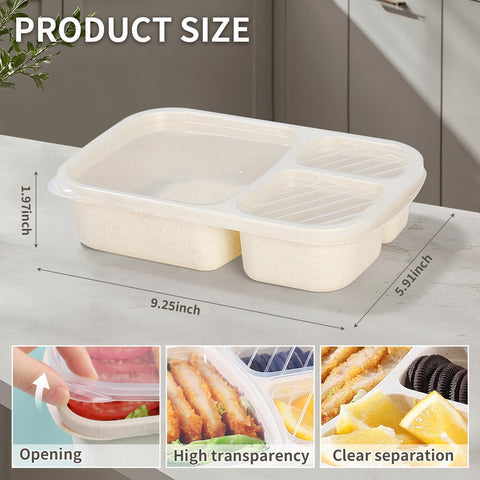 RASUSS bento box with airtight lid and handles for easy opening
