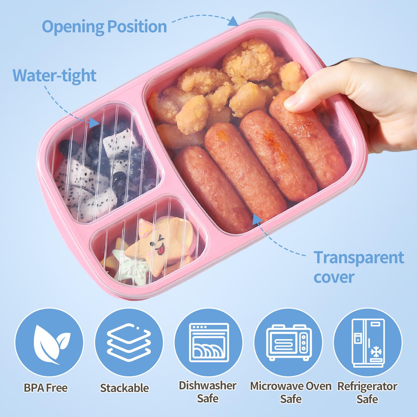RASUSS stackable bento boxes save kitchen space