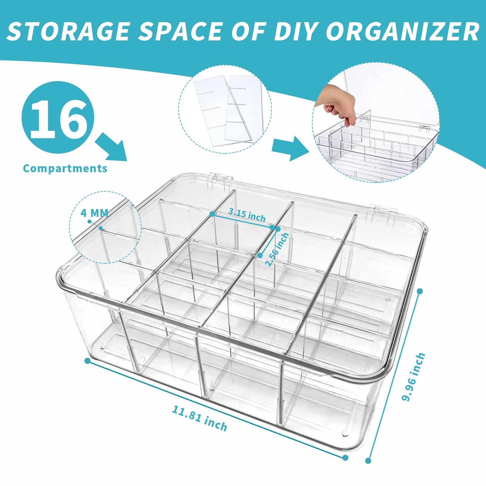 Rasydyn pantry tea bag storage fits neatly in kitchen cabinets.