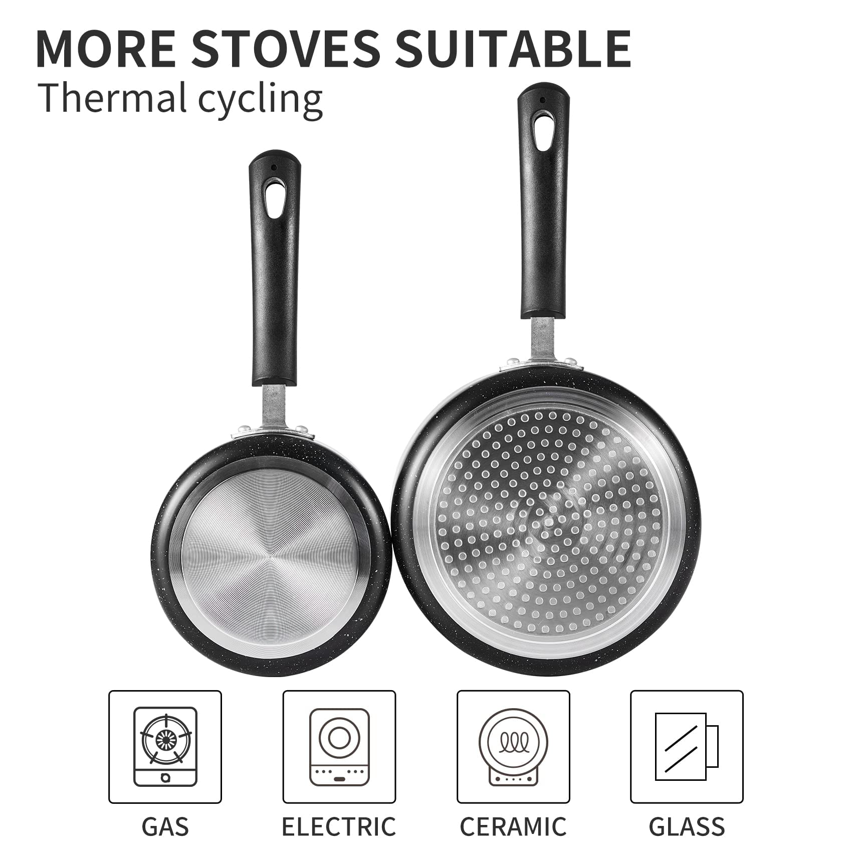 RATWIA 2Qt saucepan ready for simmering sauces and pasta