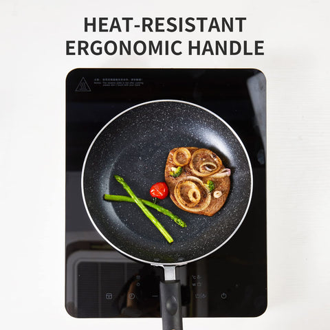 RATWIA ceramic construction delivers durable everyday frying performance