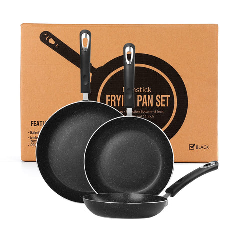 RATWIA 8-inch ceramic nonstick frying pan for easy release