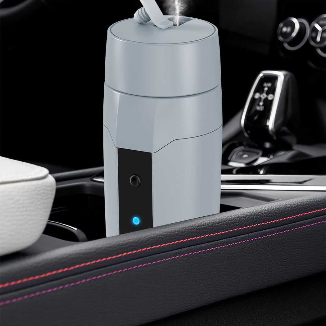 Rauwseul 12V car kettle in heating process toward boiling point