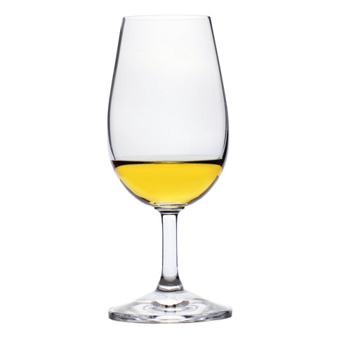 Ravenscroft International Tasting Glass with a 7.75 oz bowl enhances aroma perception during tastings.