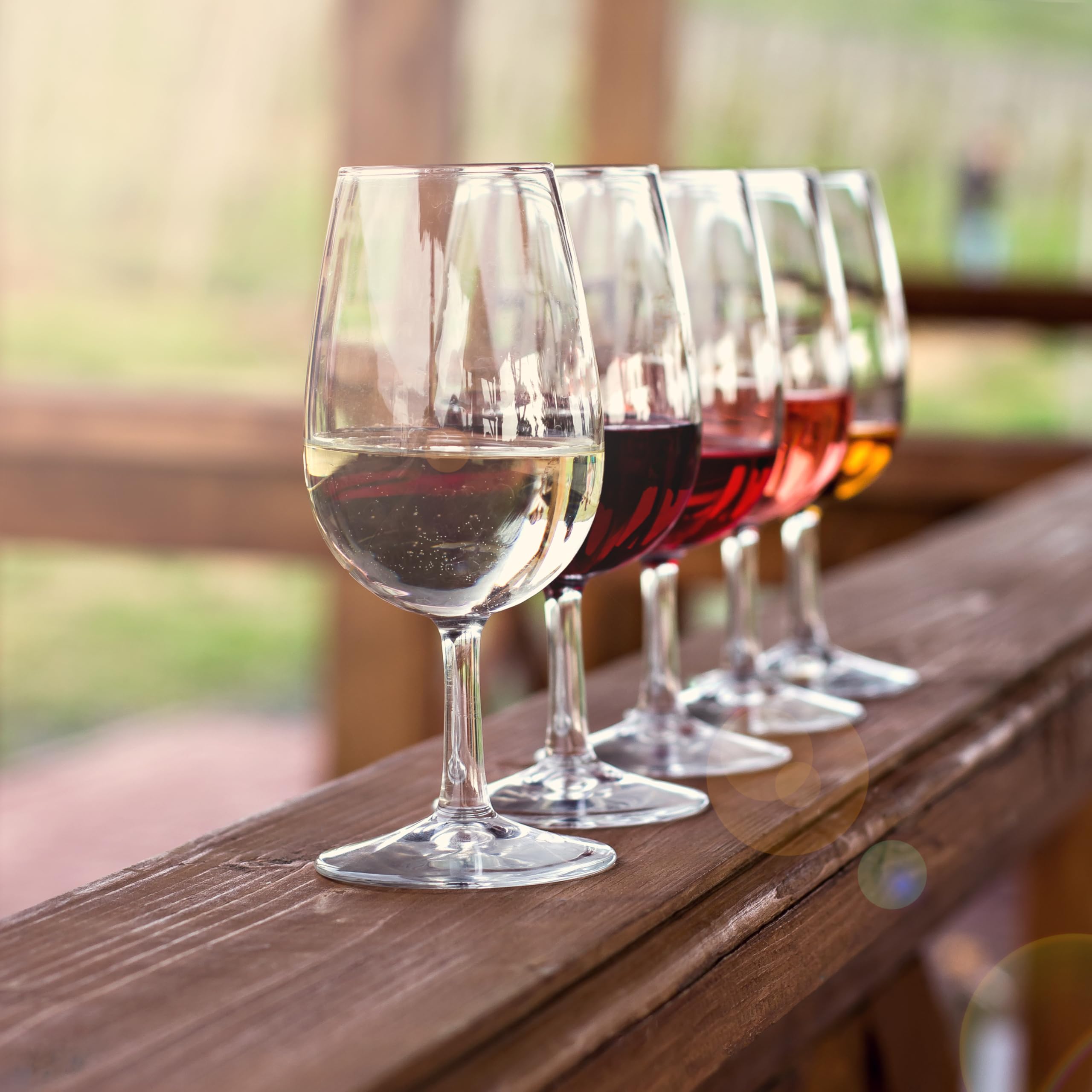 Ravenscroft glass in tasting rooms shows refined mouthfeel and controlled, elegant pours.
