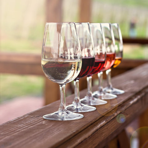 Ravenscroft glass in tasting rooms shows refined mouthfeel and controlled, elegant pours.