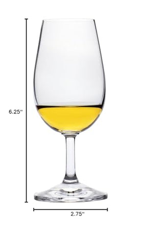 Set of 12 Ravenscroft glasses arranged for professional, confident tasting events.