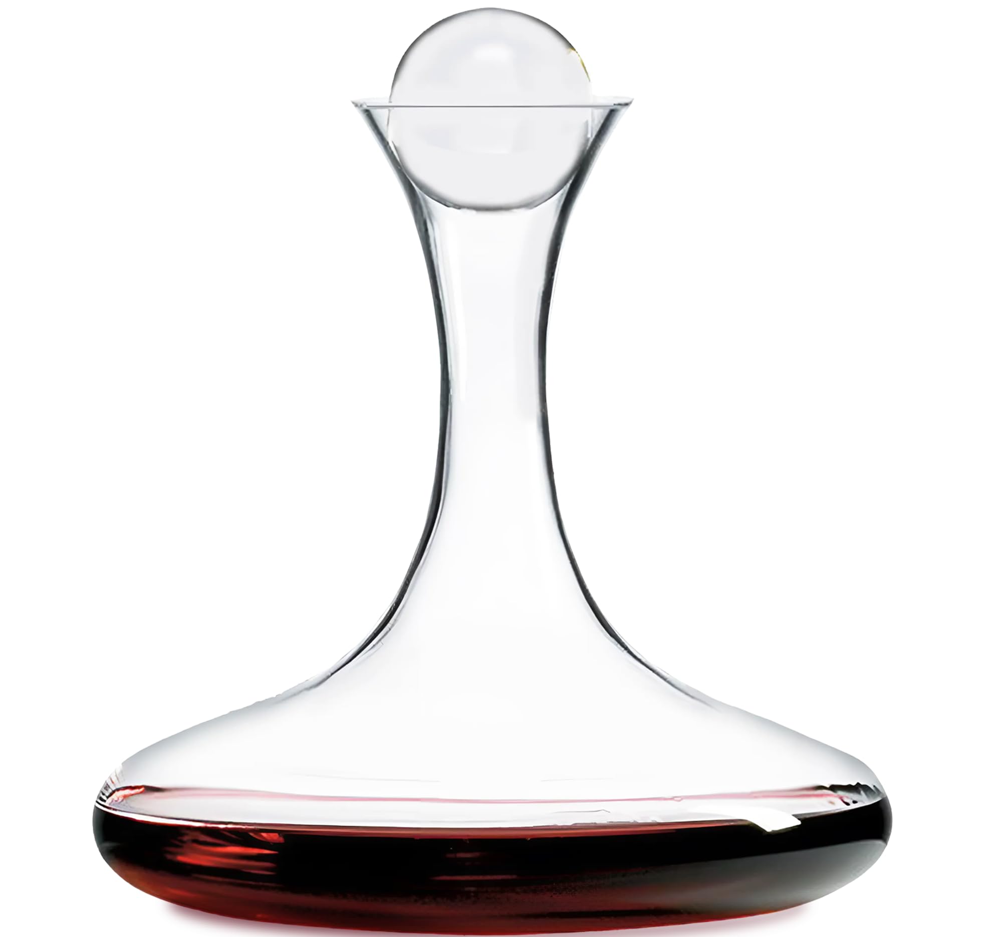 Ravenscroft large wine decanter with 66 oz capacity for quick aeration.