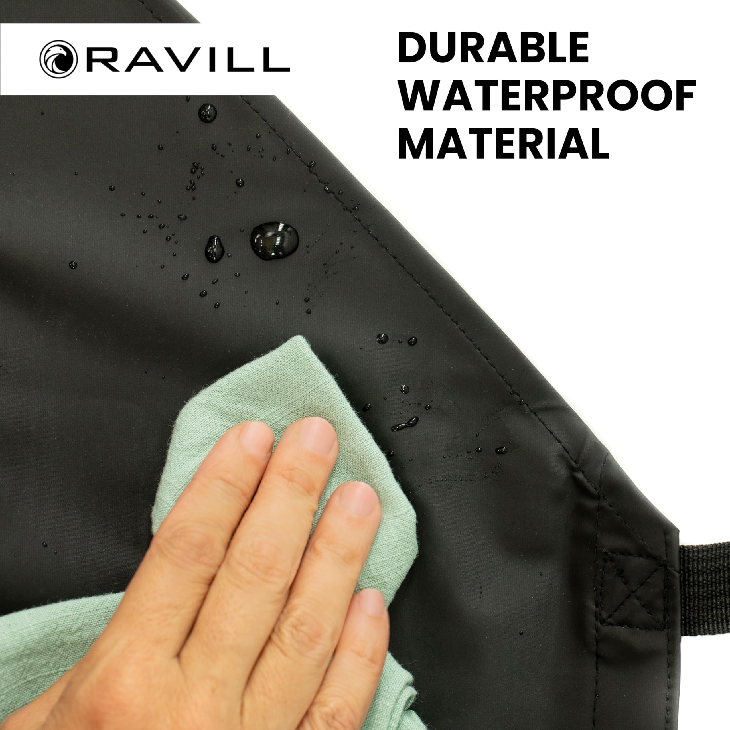 Ravill waterproof apron being machine washed shows easy care and longevity