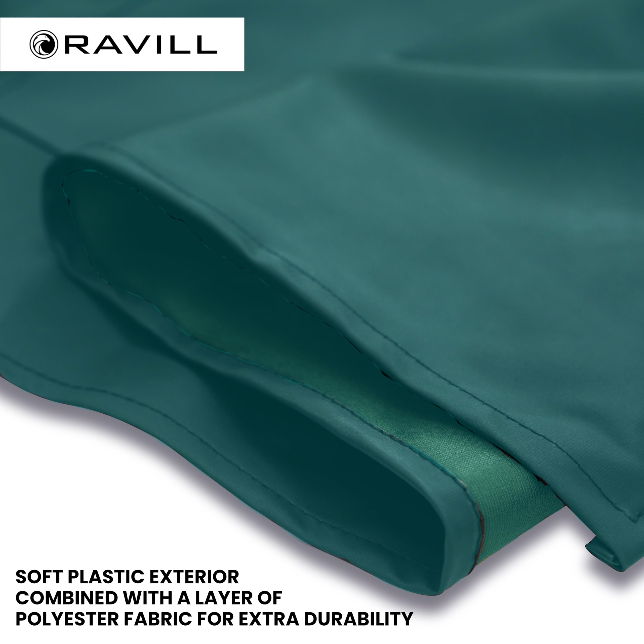 Ravill waterproof apron machine washable for simple maintenance.