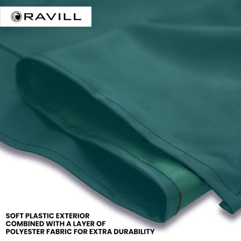 Ravill waterproof apron machine washable for simple maintenance.