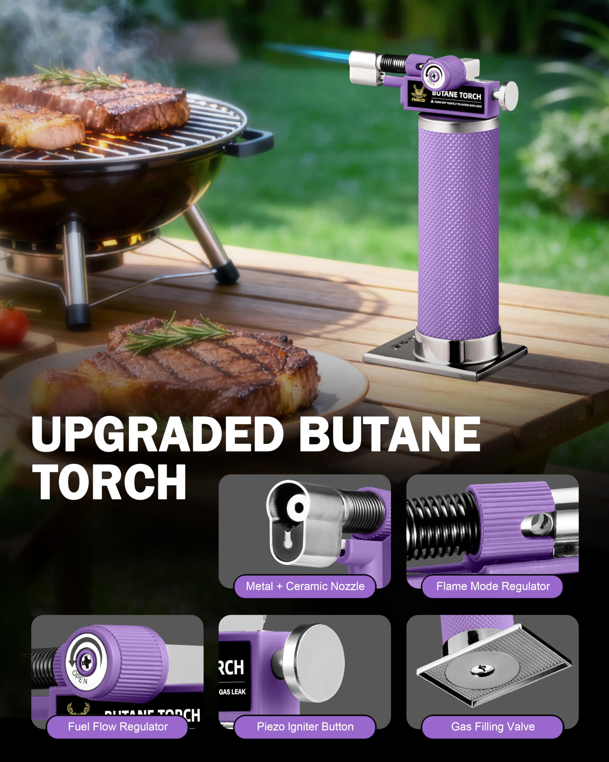 RAVS torch suitable for resin art and crafts projects.