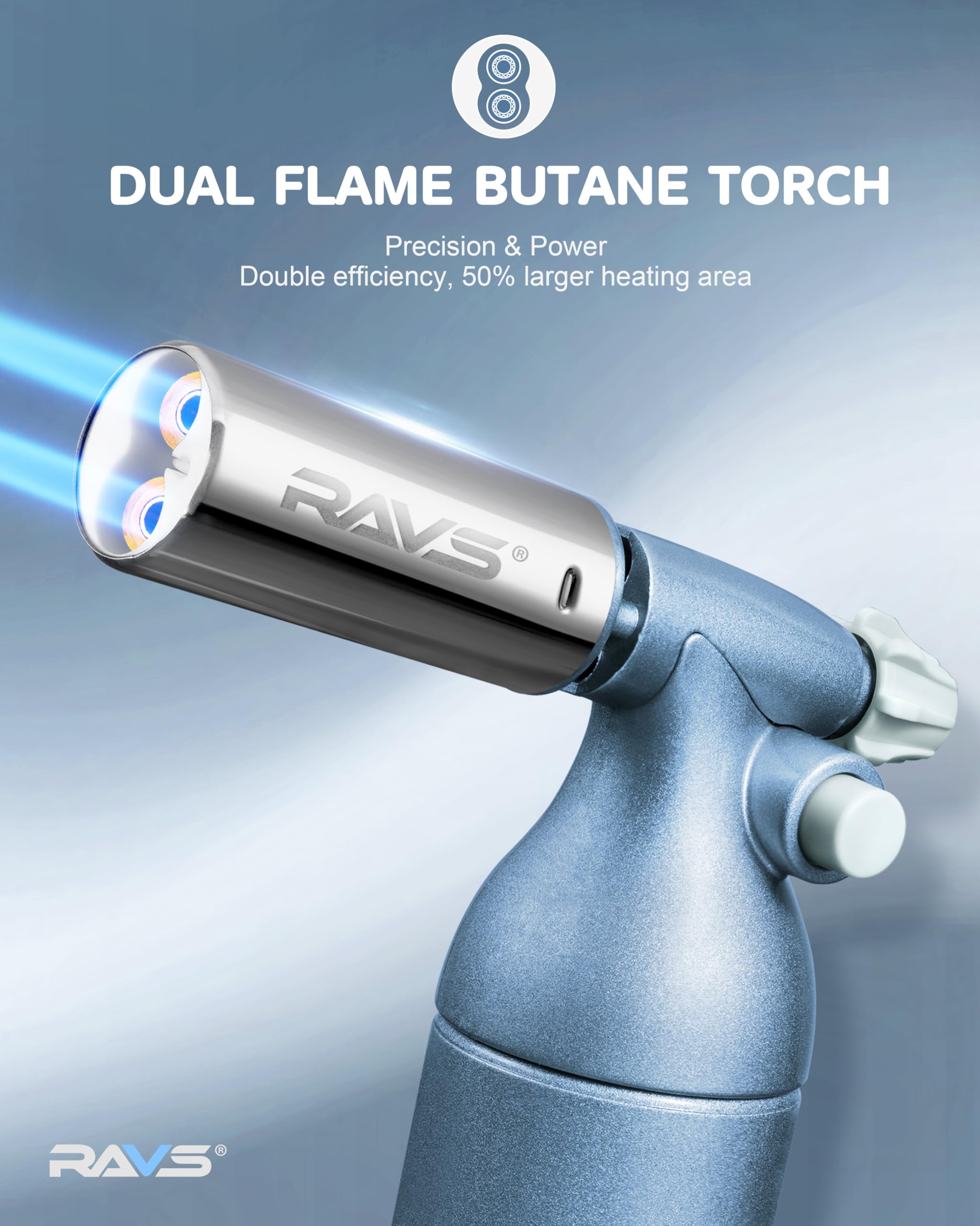 RAVS piezo ignition enables one-handed start
