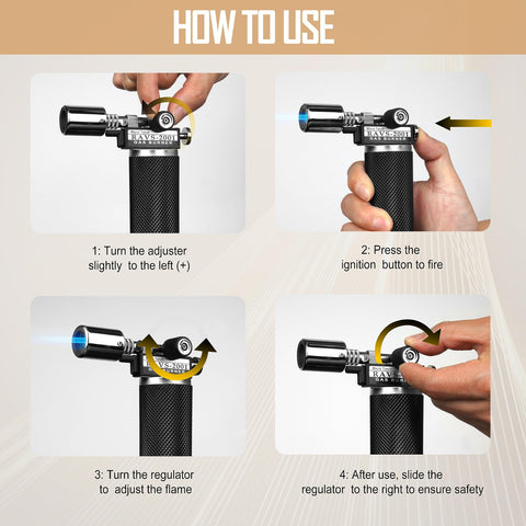 RAVS multi-use torch supports culinary, crafts, and outdoor activities