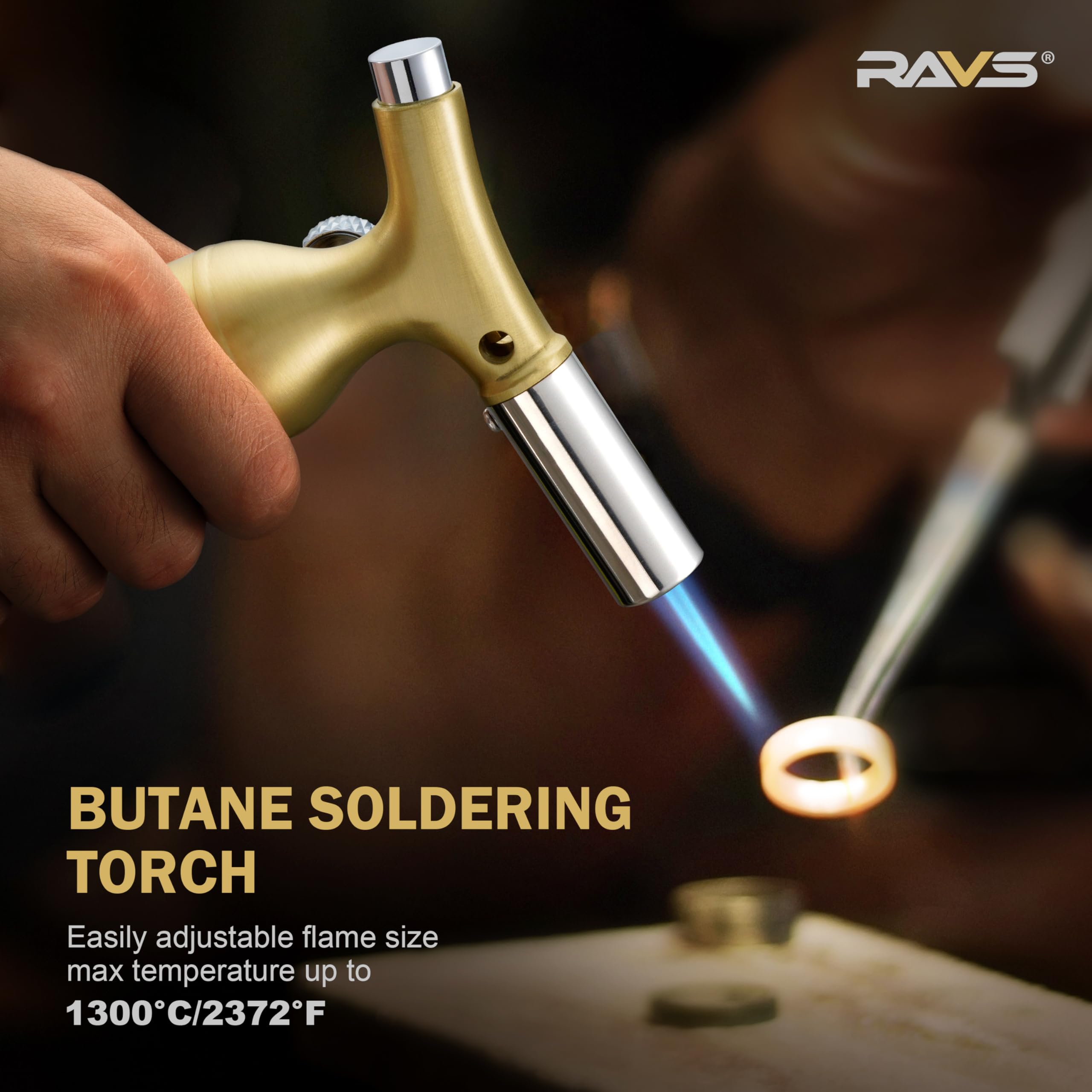 RAVS piezo ignition system starts reliably for quick use.