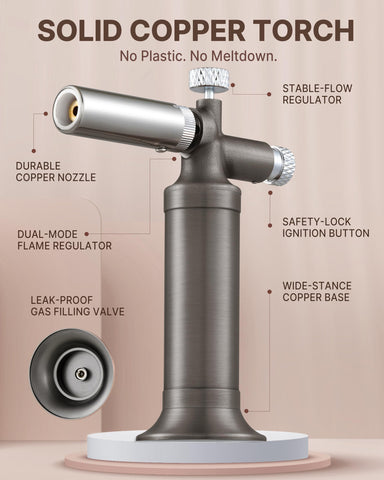 RAVS piezo ignition provides quick lighting with consistent reliability