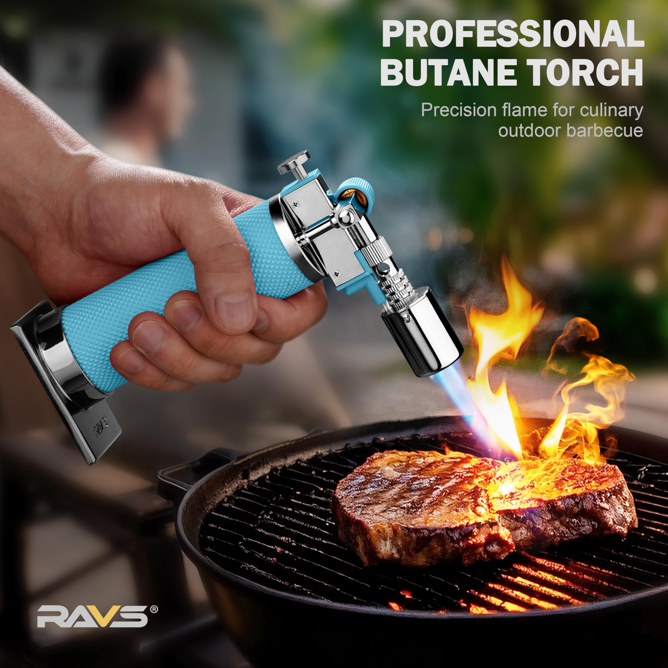 RAVS torch adjustable flame allowing precise heat control