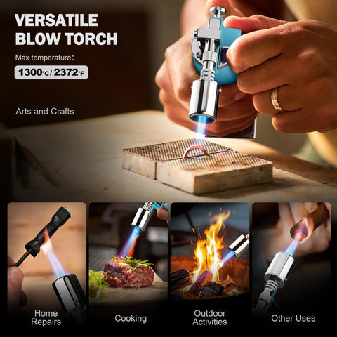 RAVS torch piezo ignition enabling quick, reliable start