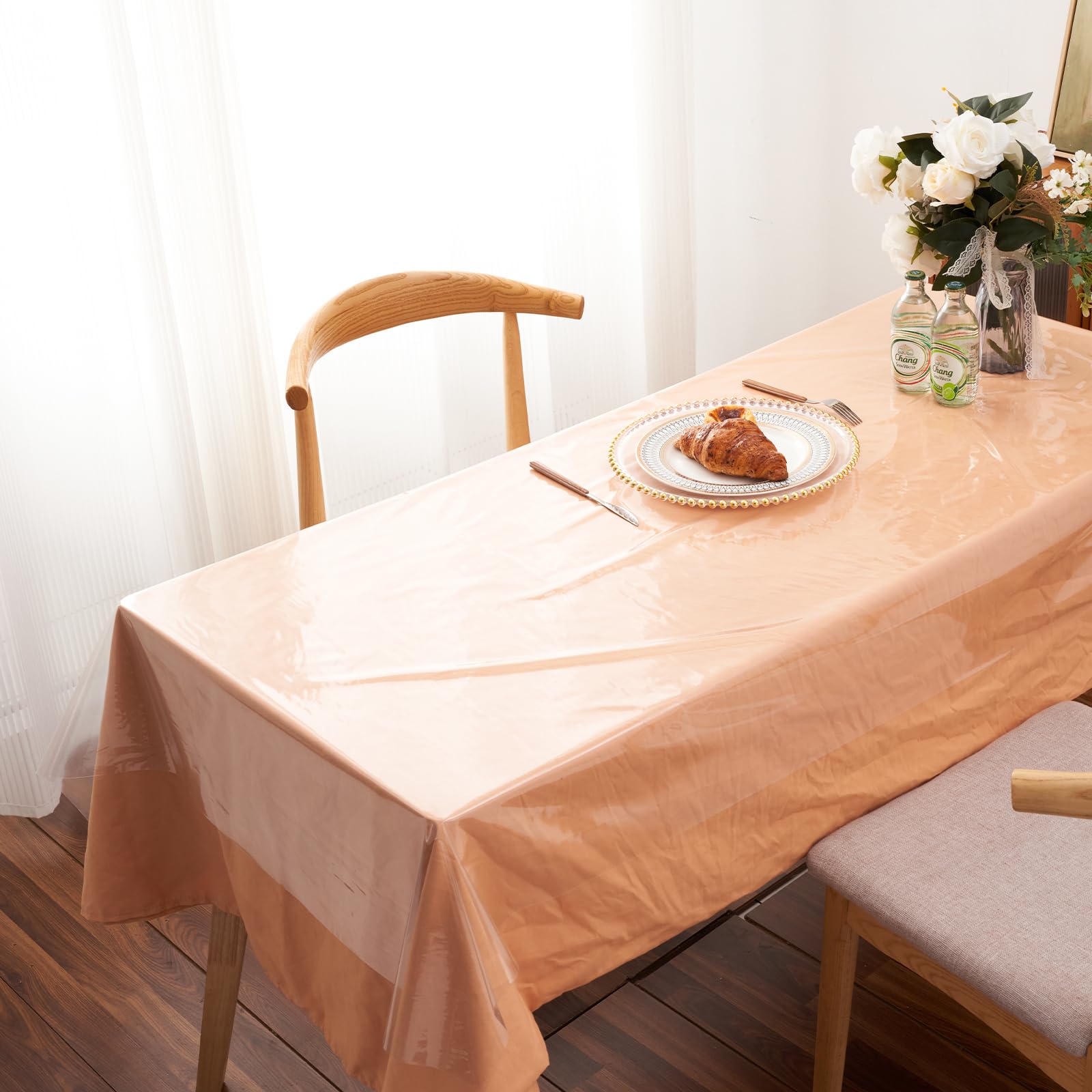 Rawgoodz clear cover preserves wood grain and linen beauty
