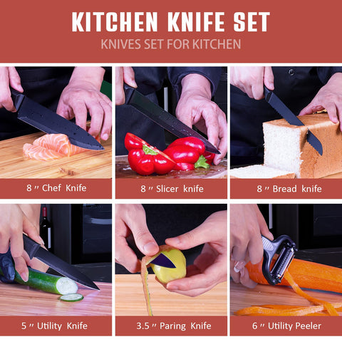 RAXCO 8in bread knife delivers clean slices through crust.