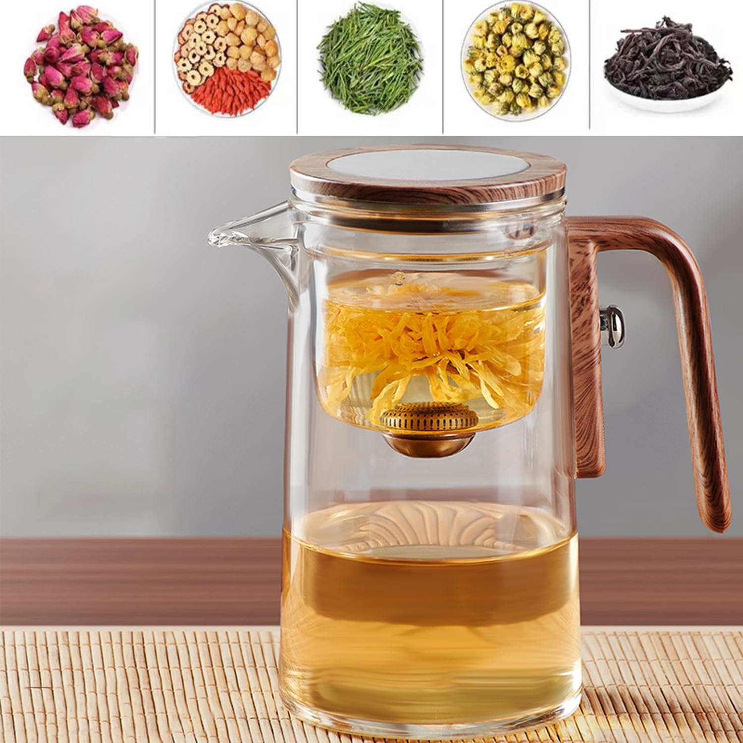 Rayfox tea pot enables customizable strength without guesswork.