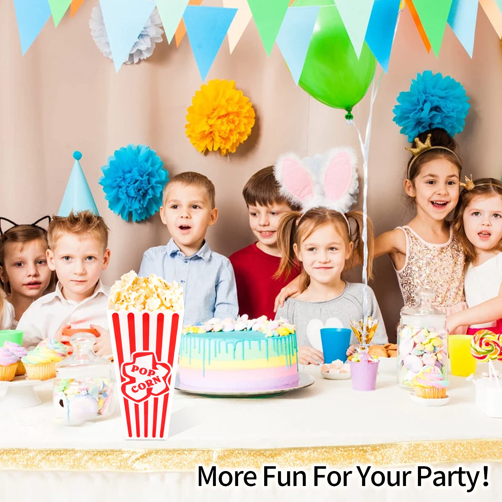 RAYMEA popcorn buckets washable and reusable for gatherings