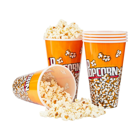 Raymea retro popcorn bucket with nostalgic vibe, perfect for family movie nights.