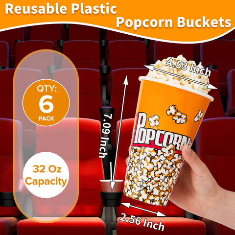 Raymea stackable popcorn bucket ready for quick storage.