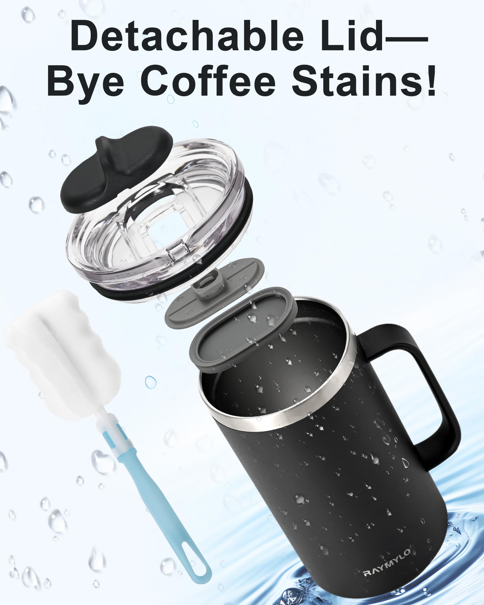 RAYMYLO 304 stainless steel interior emphasizing food-grade material and flavor preservation