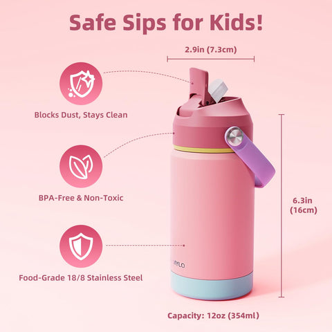 RAYMYLO toddler bottle dust cover protecting straw from dirt