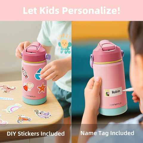 RAYMYLO toddler bottle silicone base absorbs impacts